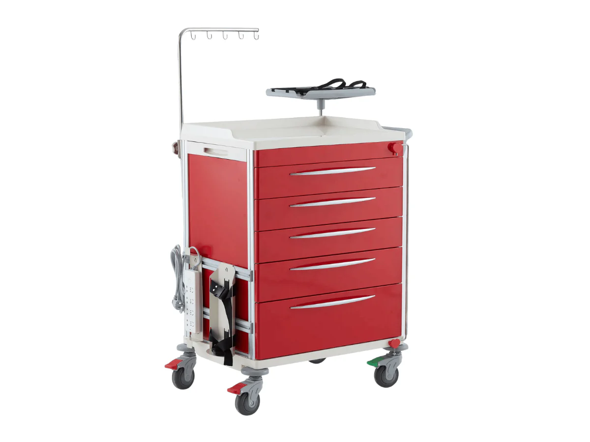 Emergency Trolley - Red Cart - Image 3