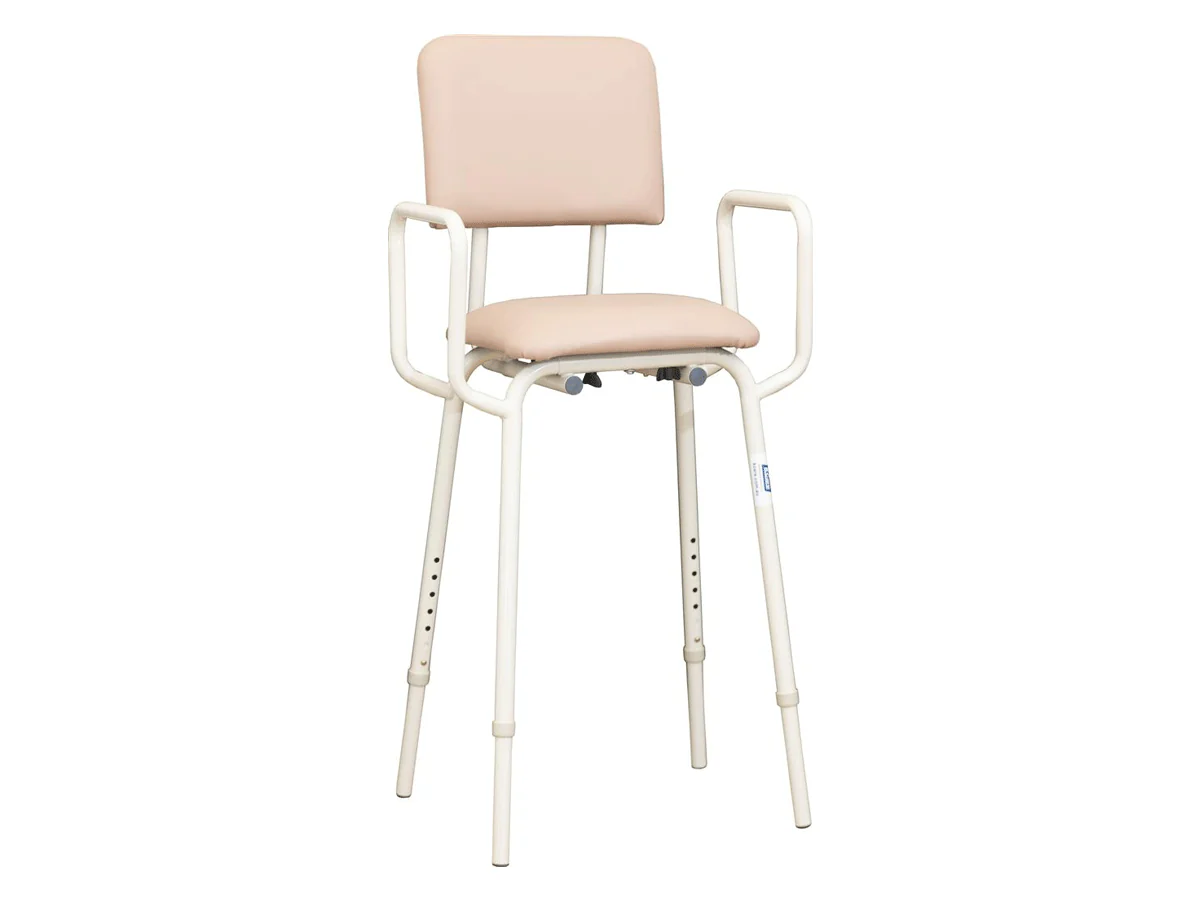 Kitchen Stool with Arms - Image 3