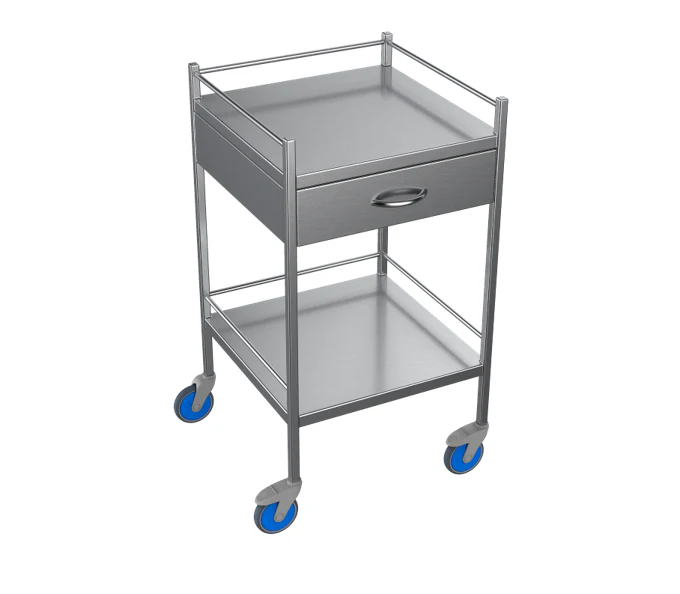 Nimble Instrument Trolley 490x490x970mm 1 Drawer - Image 5