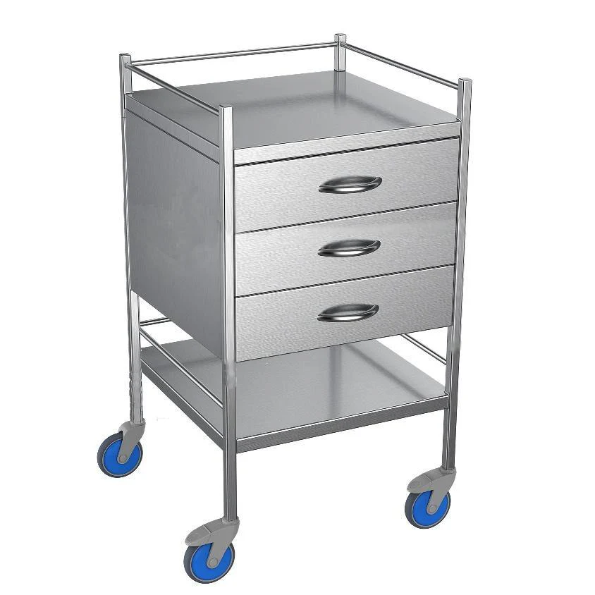 Nimble Instrument Trolley 490x490x970mm 3 Drawer - Image 4