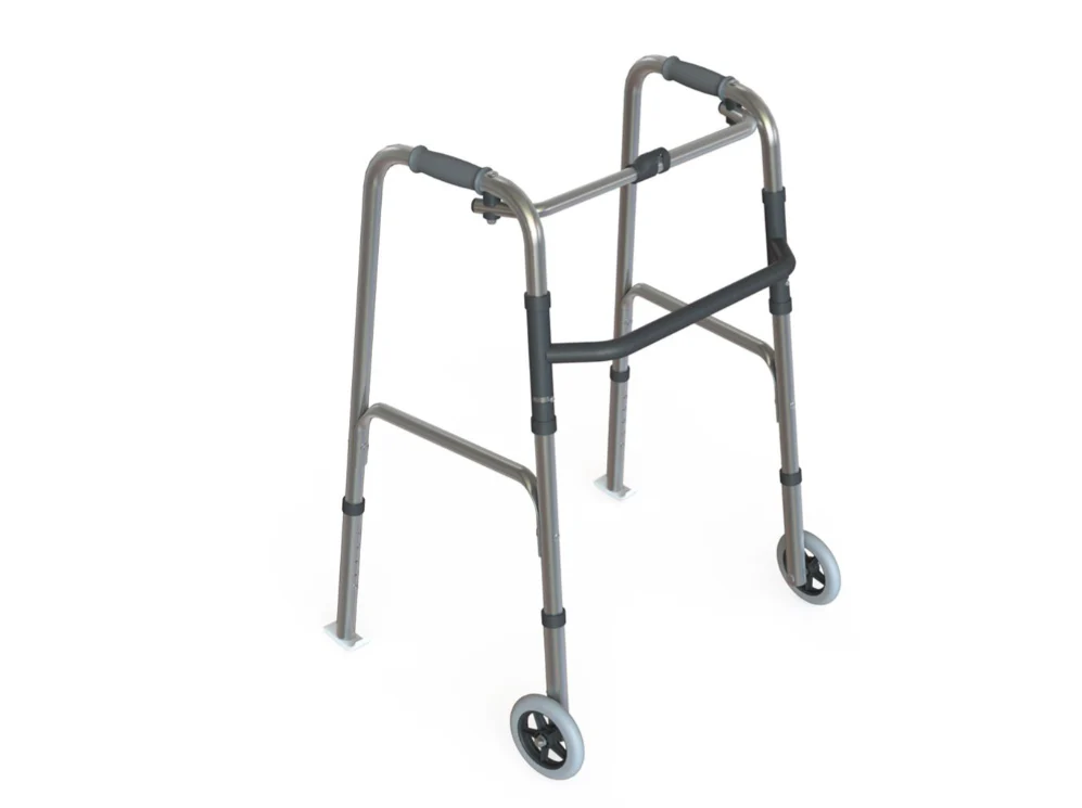 Walking Frame Foldable with Front Wheels - Image 2